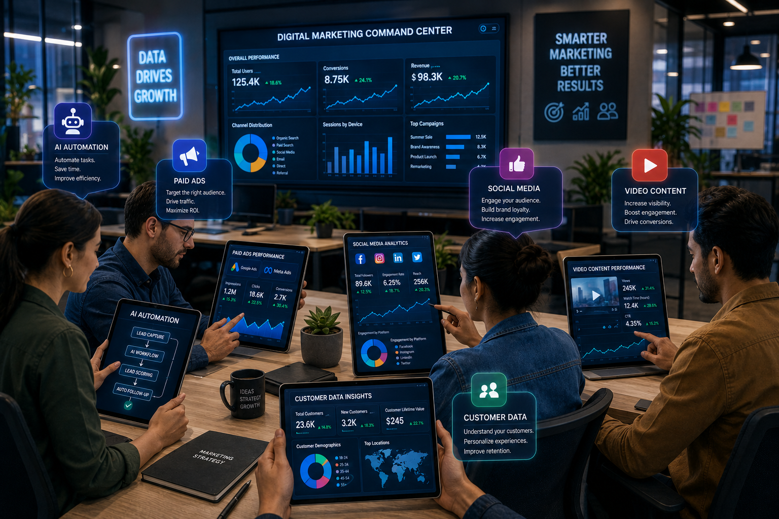 Digital Marketing Command Center