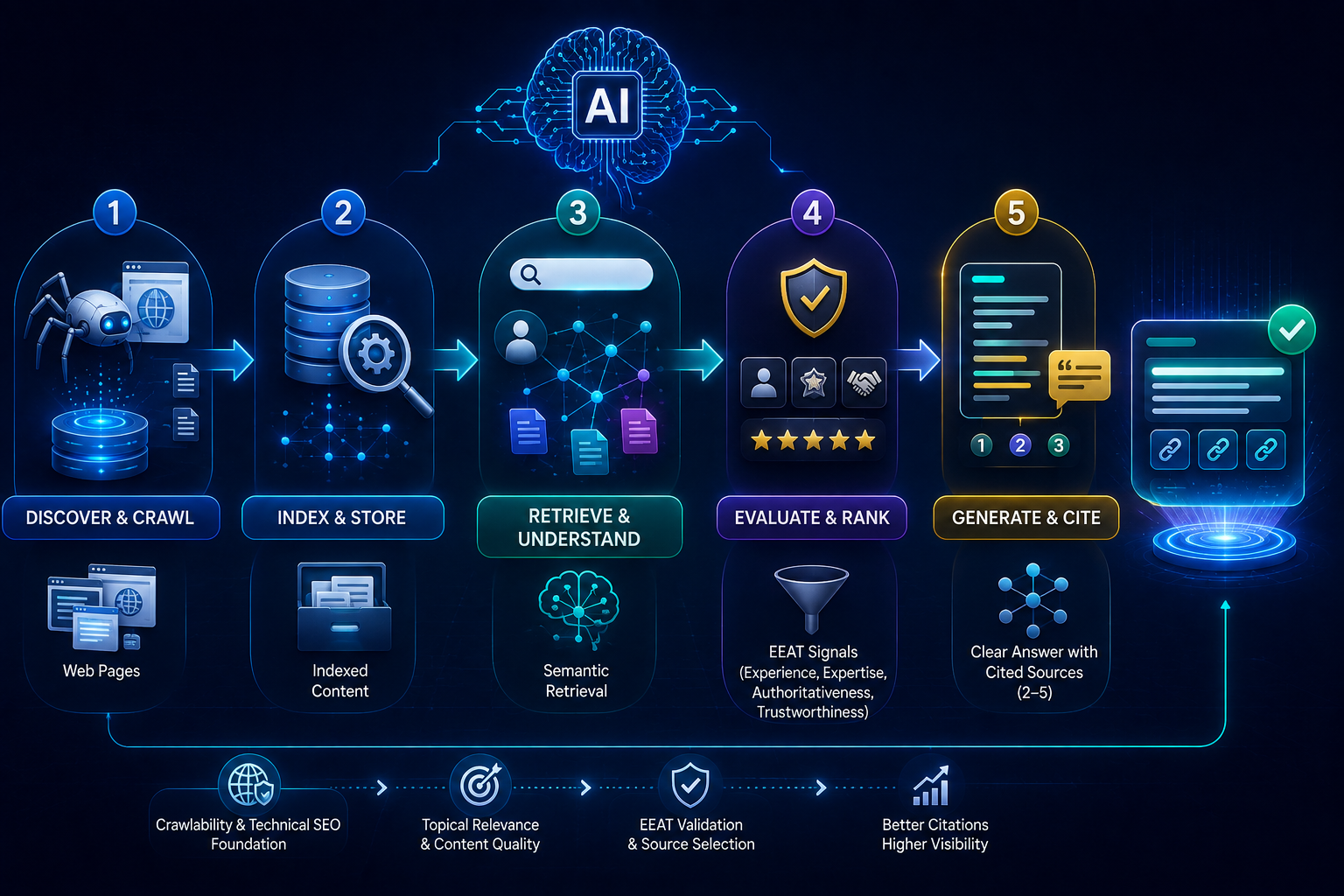 AI Search Answering Workflow