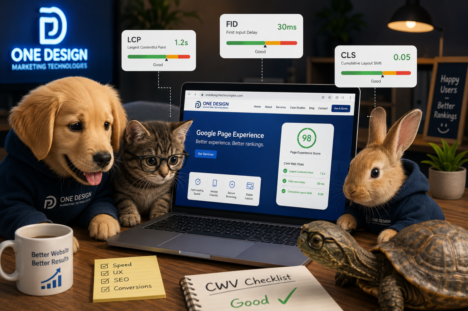 Animal Team Analyzing Page Experience