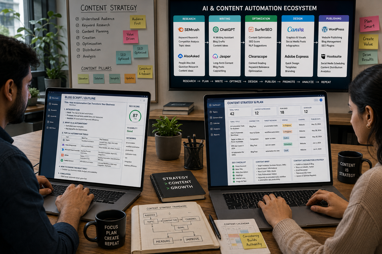Collaborative Content Strategy Workspace
