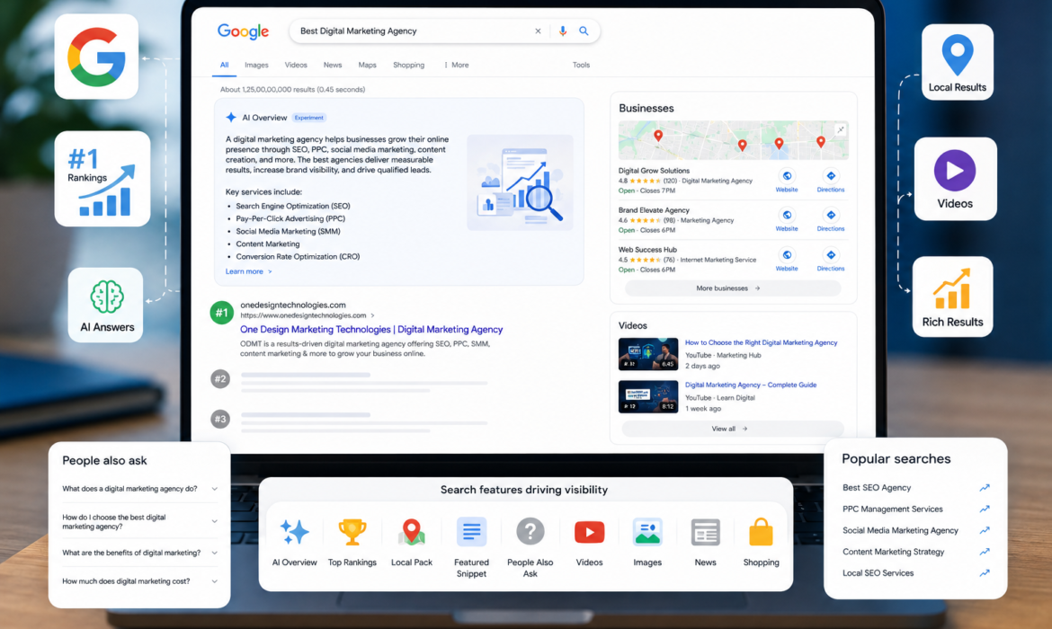 Rankings Features on Laptop