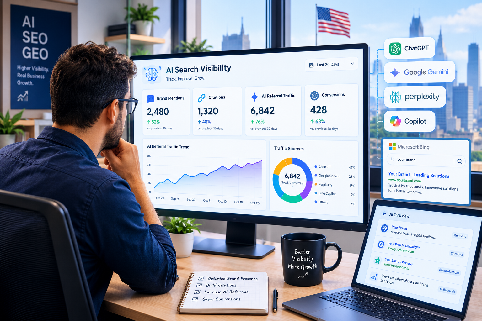 Guide to Create an AI Search Visibility Dashboard