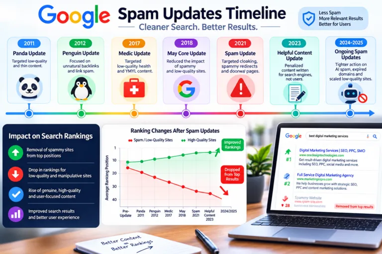 Google Search Spam Algorithm Updates