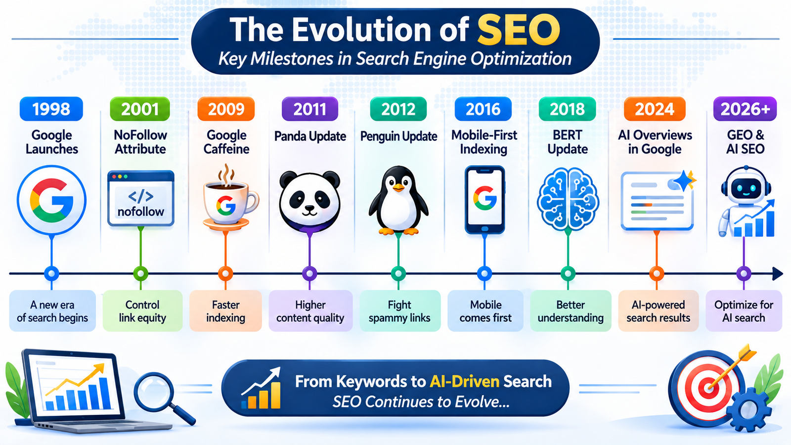 The Evolution of SEO Timeline